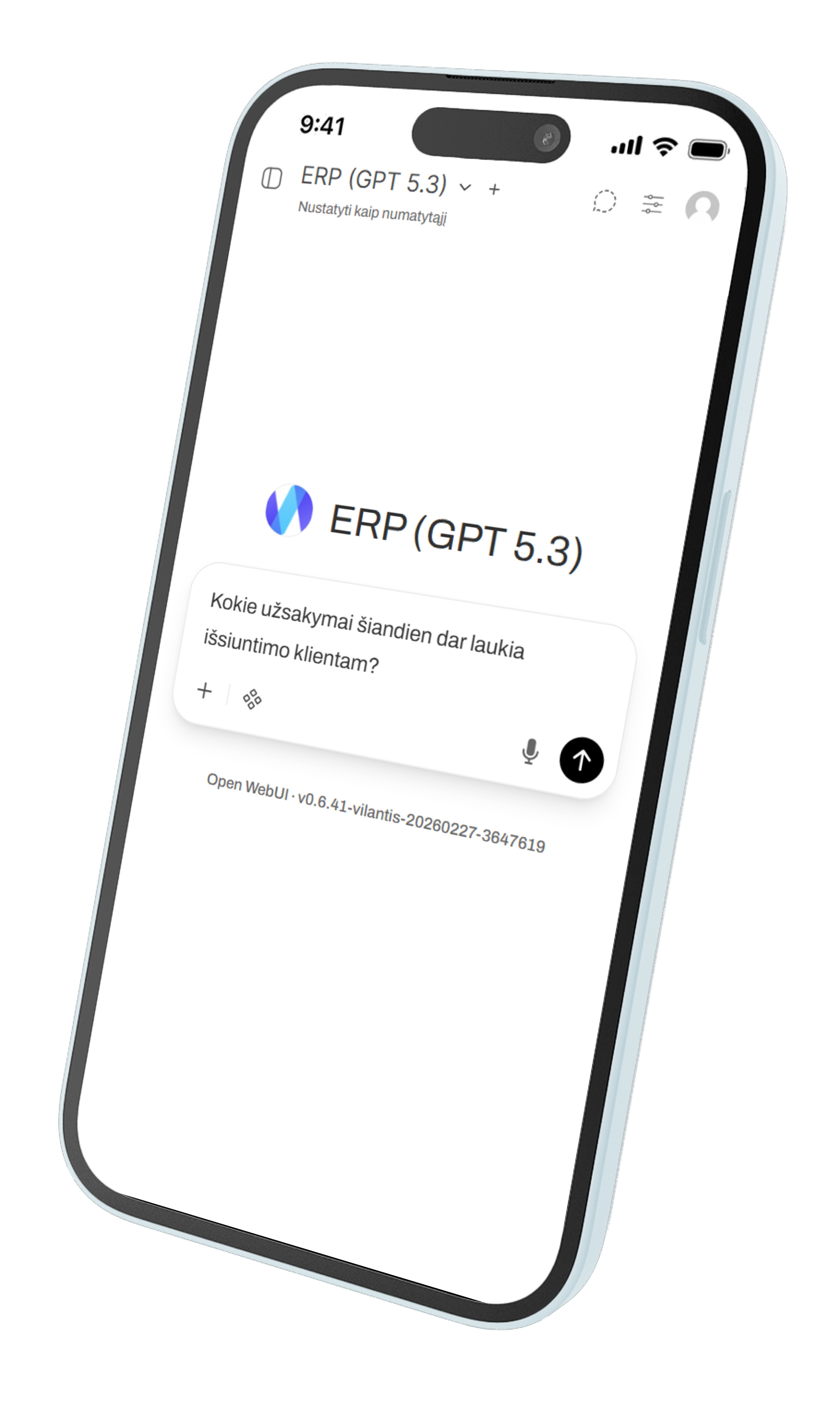 Vaios.AI platform running on a mobile device