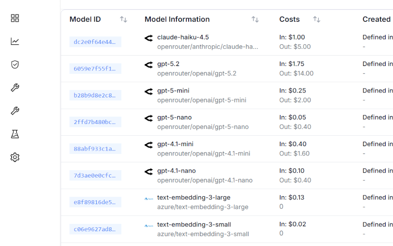AI Gateway — model hub